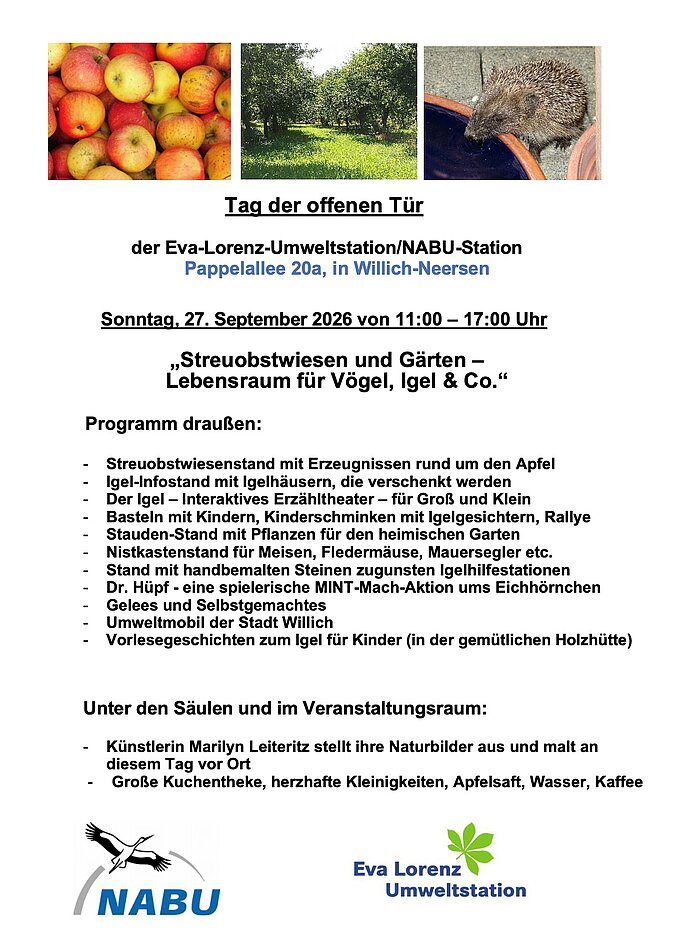Tag der offenen Tür 2026 an der Umweltstation Neersen