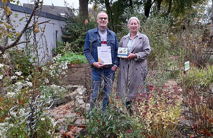 Garten mit Personen