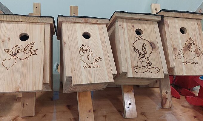 „Tolle Kästen“ Gebaut von Kolping-Kreativ-Werkstatt, Neuss