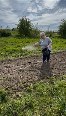Saatgut mit gefühlvoller Hand ausbringen