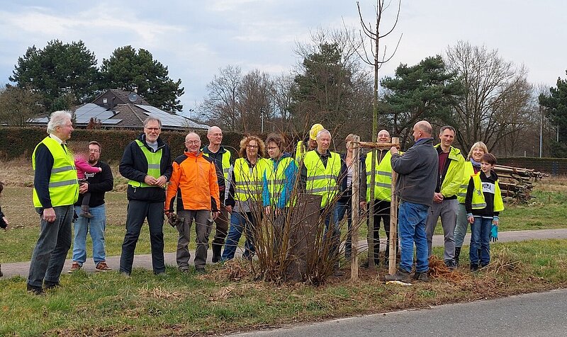 Das Team des NABU Willich im Einsatz. Foto: NABU Willich